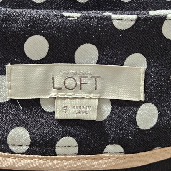 Ann Taylor LOFT Polkadot Skirt Size 6 - Picture 7 of 9